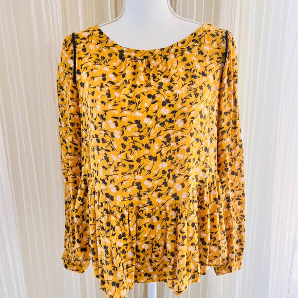 Boho yellow top Maeve by Anthropologie - Picture 4 of 10